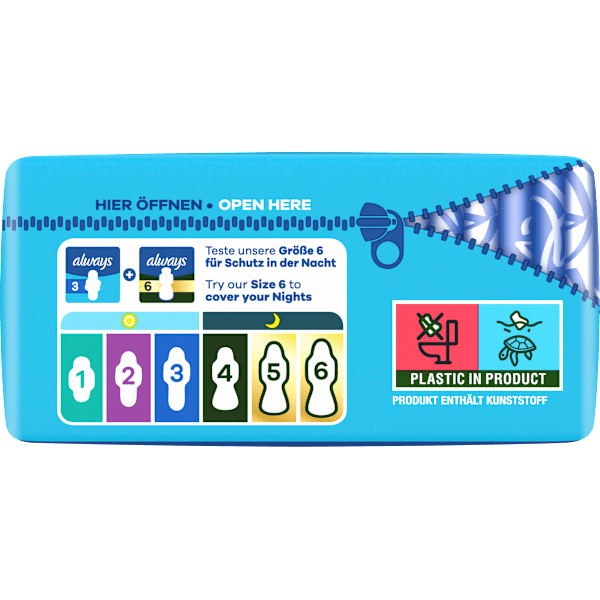Ultra-Binden Day Long Plus 3 mit Flügeln, Big Pack always