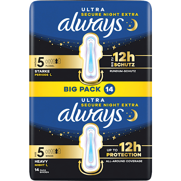Ultra-Binden Secure Night Extra, Big Pack always