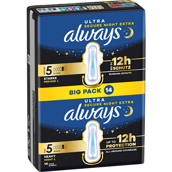 Ultra-Binden Secure Night Extra, Big Pack always