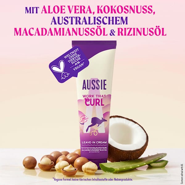 Leave-In Creme Work That Curl AUSSIE