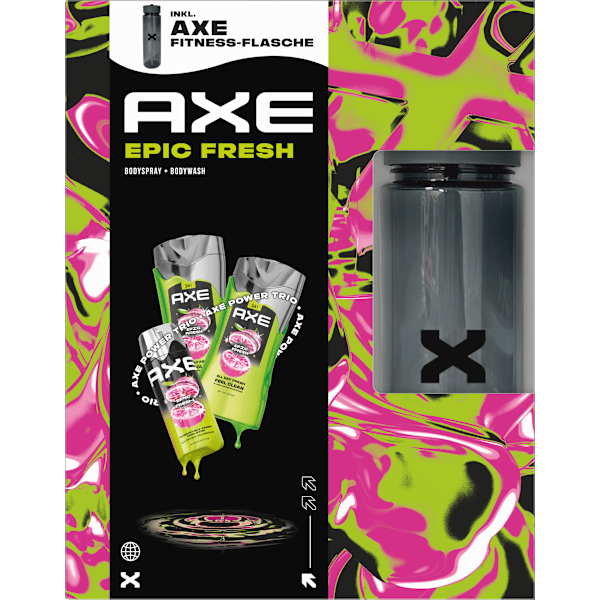 Geschenkset Epic Fresh inkl. Fitness-Flasche 3tlg AXE