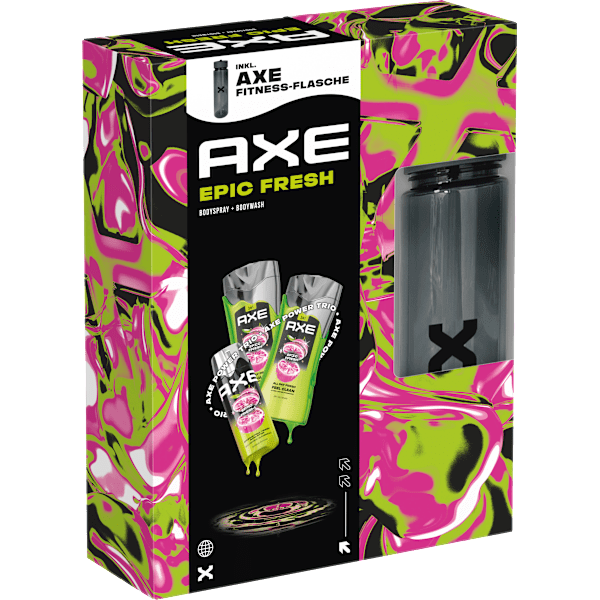Geschenkset Epic Fresh inkl. Fitness-Flasche 3tlg AXE