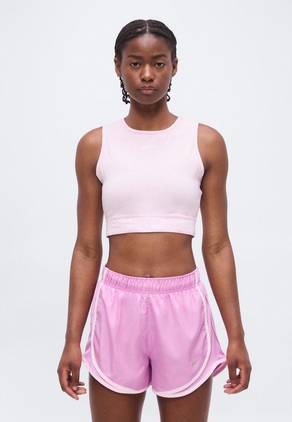 Nike Performance 365 CROP TANK - Top - pink foam/white