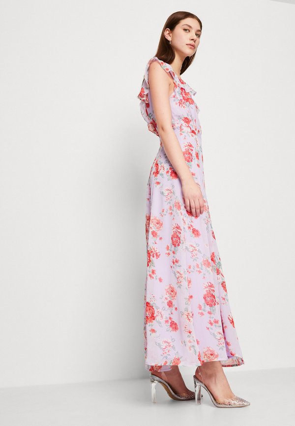 VILA VIRILLA V NECK FRILL ANKLE DRESS