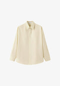 Mango ADULT - Button-down blouse - light yellow