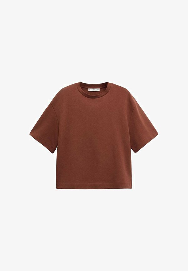 Mango Basic T-shirt - brown