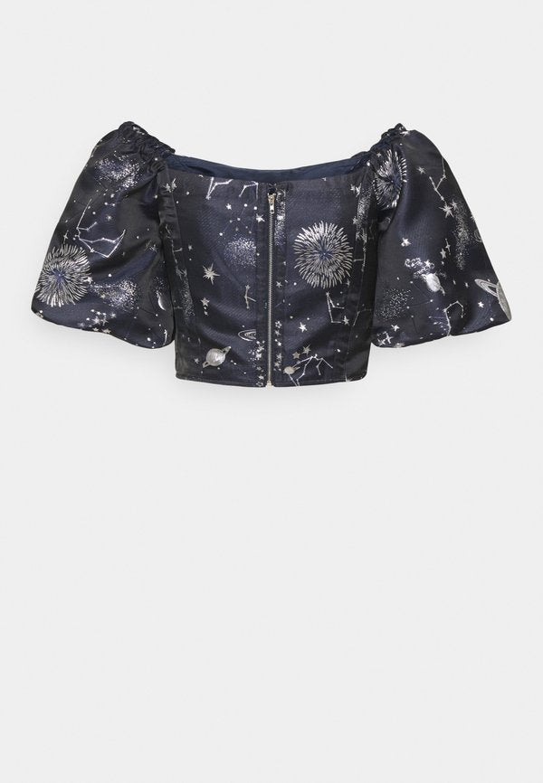 Missguided Tall ASTRO PUFF SLEEVE CROP