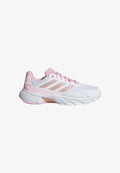adidas Performance COURTJAM CONTROL 3 - Multicourt tennis shoes - cloud white   silver metallic   lucid pink