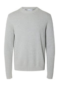Selected SLHDANE LS KNIT STRUCTURE CREW NECK NOOS