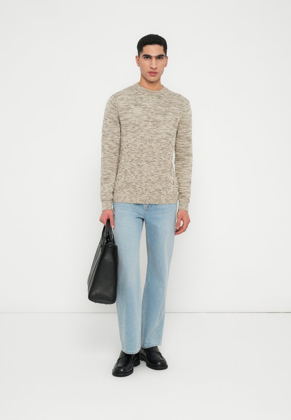 Selected SLHDANE LS KNIT STRUCTURE CREW NECK NOOS