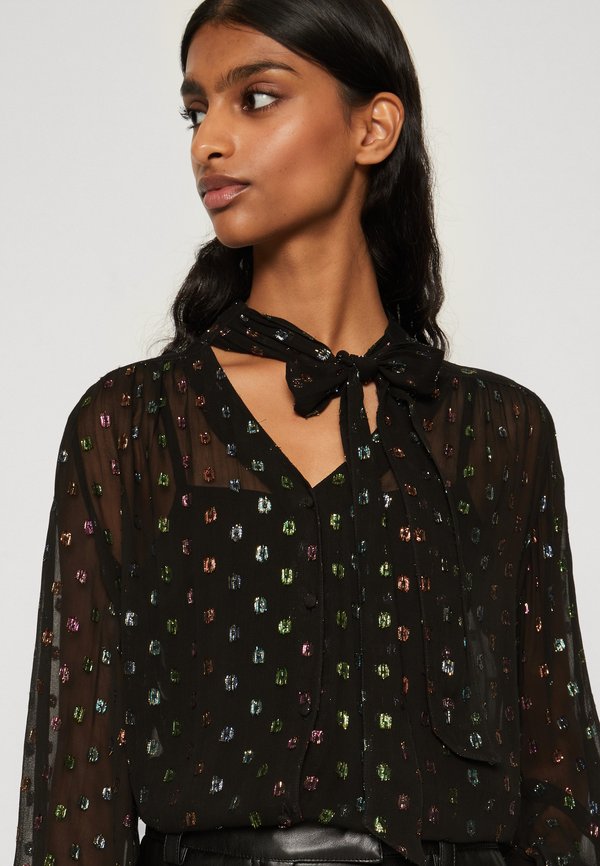 Never Fully Dressed Petite SPARKLE BOW FLORA BLOUSE