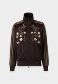 adidas Originals FIREBIRD LOOSE EMBROIDED - Zip-up sweatshirt - aurora coffee