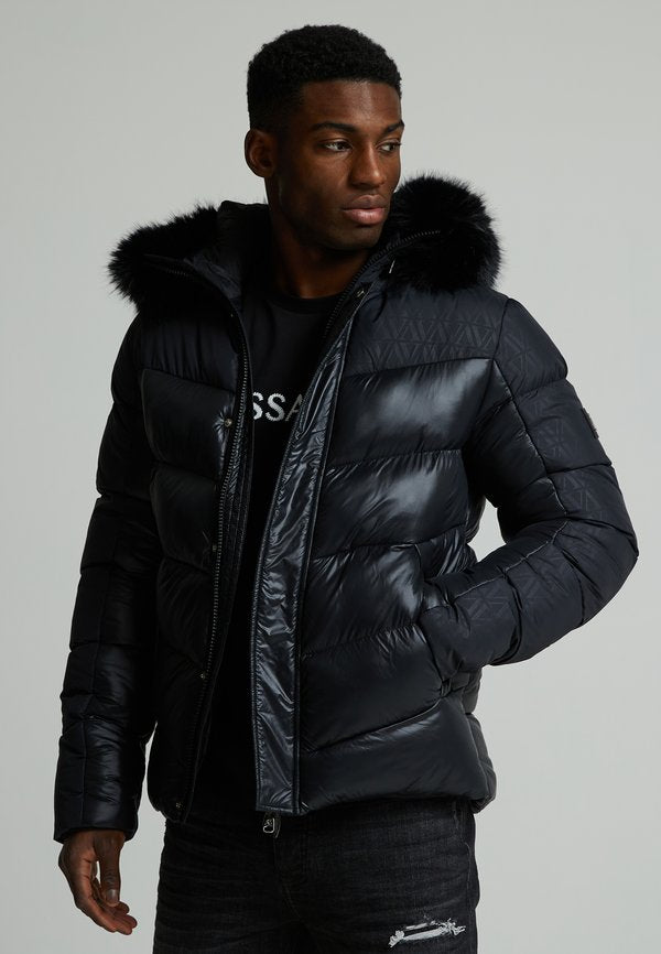 Alessandro Zavetti LAVANDA HIGH SHINE PUFFER JACKET