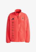adidas Performance TEAM D XPLORIC HIGH PILE - Fleece jacket - semi lucid red