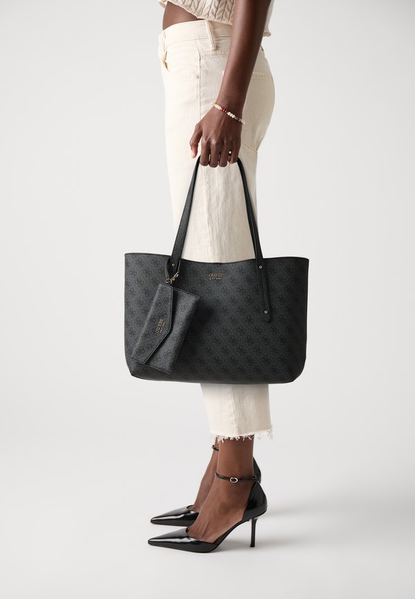 Guess BRENTON TOTE SET - Clutch - coal