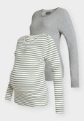 ONLY MATERNITY OLMBEA L/S O-NECK TOP 2-PACK JRS