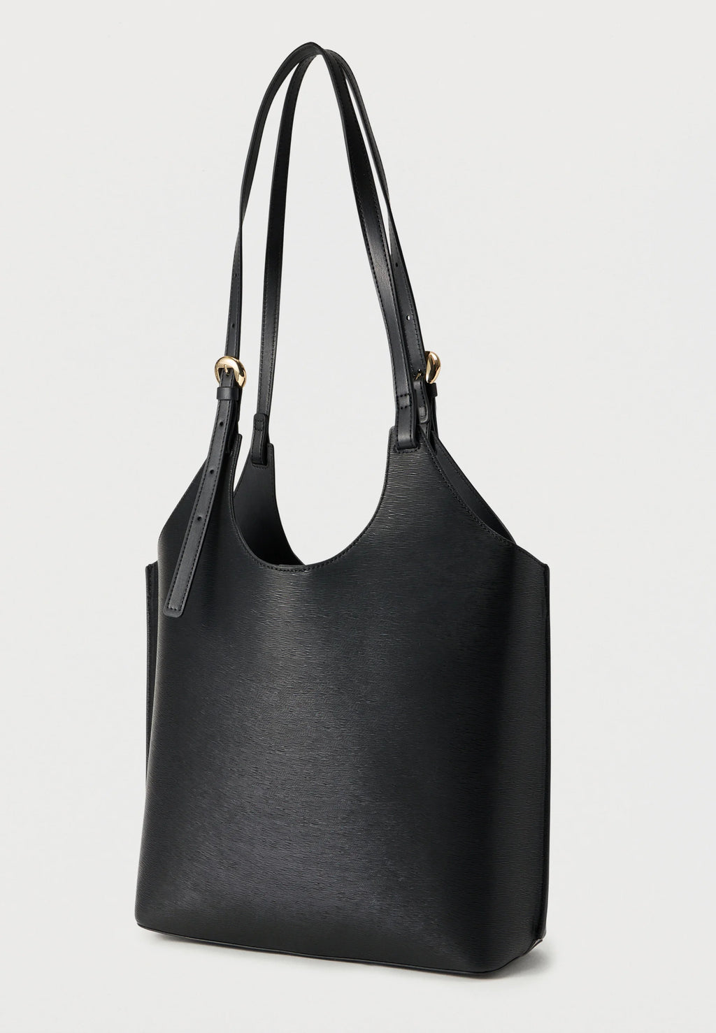 Tommy Hilfiger METALLIC LOGO TOTE BAG - Tote bag - black
