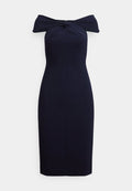 Lauren Ralph Lauren Petite TWIST-FRONT CREPE COCKTAIL DRESS