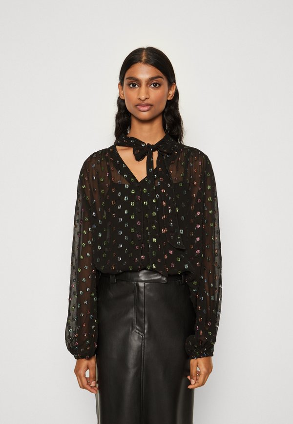 Never Fully Dressed Petite SPARKLE BOW FLORA BLOUSE