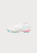 Puma FUTURE 9 PRO WHITE FG/AG - Firm-ground football boots - puma white-luminous blue-luminous pink