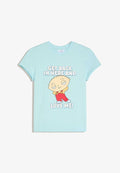 Bershka TSHIRT - Print T-shirt - light blue