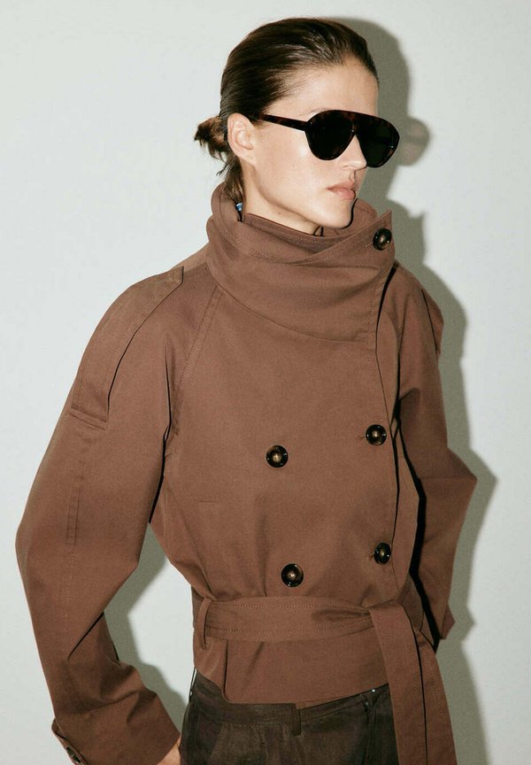 Mango ADULT - Summer jacket - dark brown