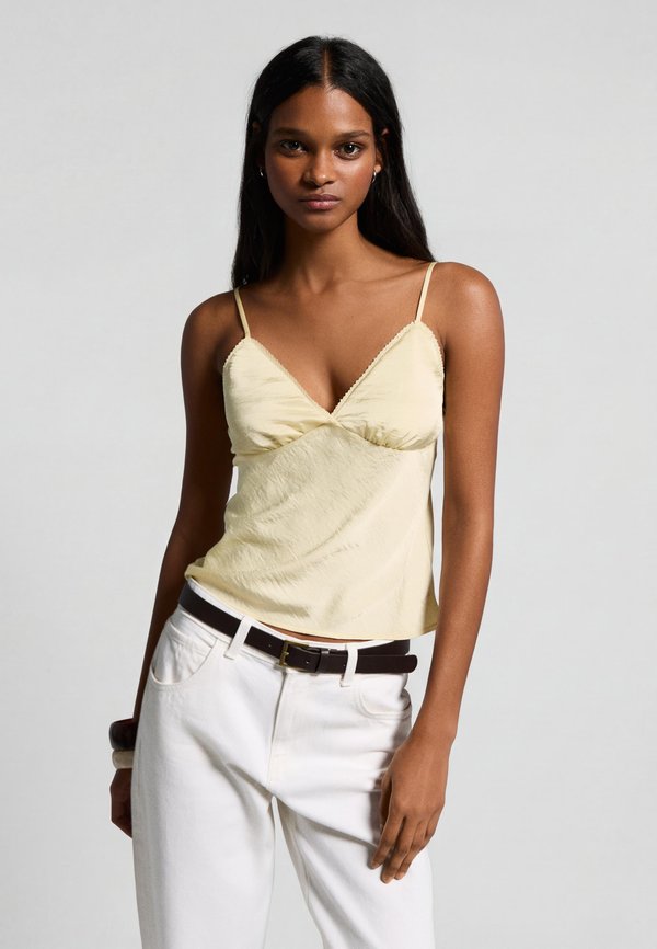 Bershka Top - yellow