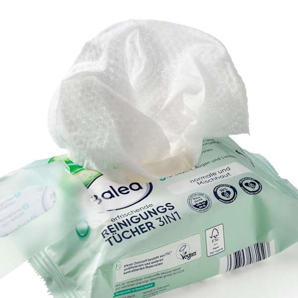 Abschminktücher 3in1 erfrischend Balea