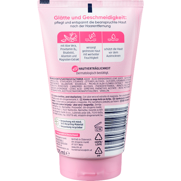 After Shave Pflege mit Aloe Vera & Magnolien-Extrakt Balea