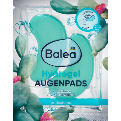 Balea Eye pads hydrogel cactus water (1 pair), 2 pcs