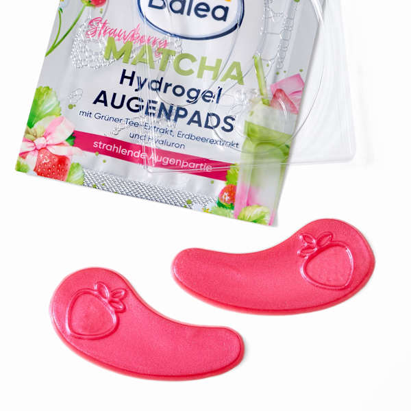 Augenpads Hydrogel Strawberry Matcha (1 Paar) Balea