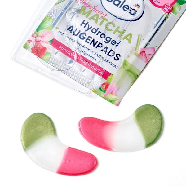 Augenpads Hydrogel Strawberry Matcha, 3- farbig (1 Paar) Balea