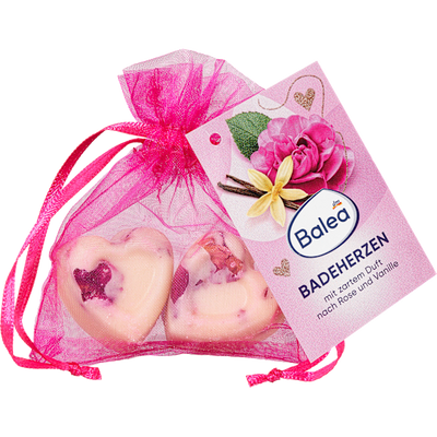 Balea Bath hearts rose-vanilla, 36 g