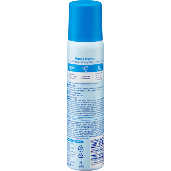 Bodyspray Wasserspray Aqua, Reisegröße Balea