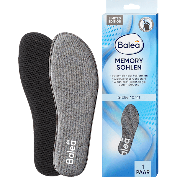 Einlegesohlen Memory Foam, Gr. 40/41 (1 Paar) Balea