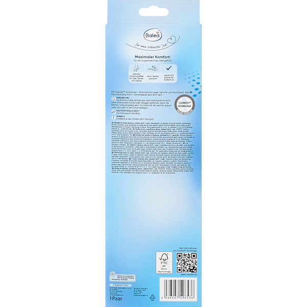 Einlegesohlen Memory Foam, Gr. 40/41 (1 Paar) Balea