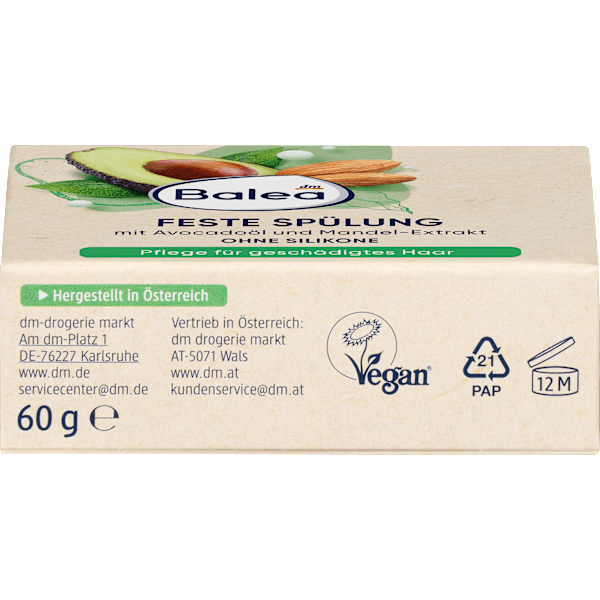 Fester Conditioner Avocadoöl & Mandel-Extrakt Balea