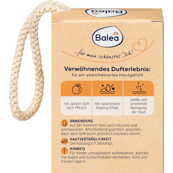 Festes Körperpeeling Pfirsich Balea