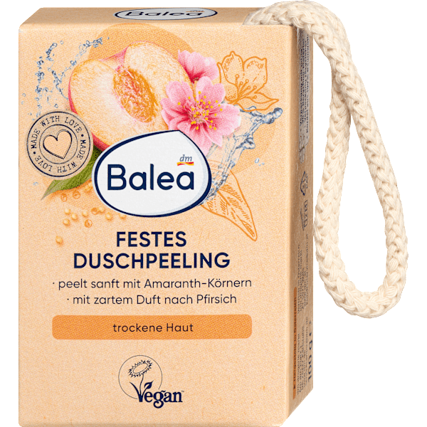 Festes Körperpeeling Pfirsich Balea