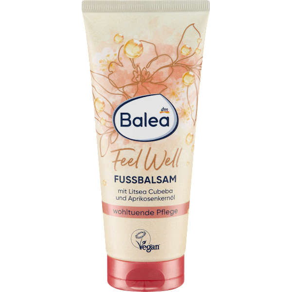 Fußbalsam Feel Well mit Litsea Cubeba & Aprikosenkernöl Balea