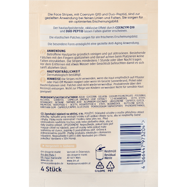 Lifting-Patches Face Stripes Elastic (2 Paar) Balea