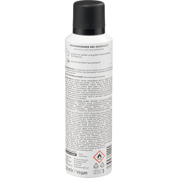 Antitranspirant Deospray Invisible Dry Balea MEN