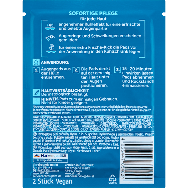 Augenpads Hydrogel (1 Paar) Balea MEN