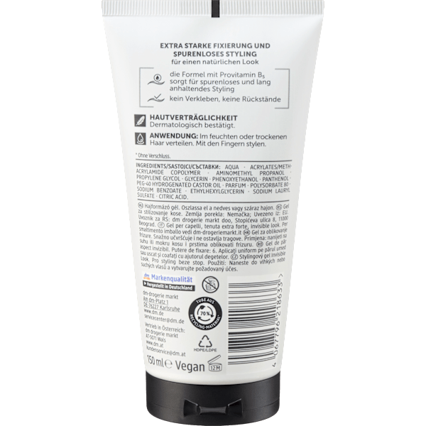 Haargel Invisible Look Balea MEN