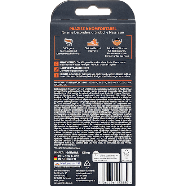 Rasierer, Revolution 5.1 Balea MEN