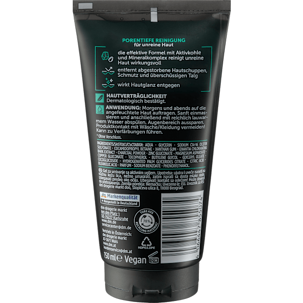 Waschgel Clear Up Active Carbon Balea MEN