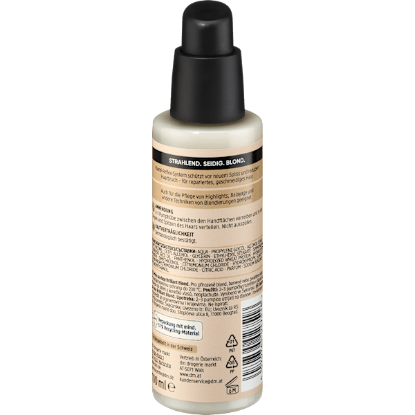 Leave-In Serum Brilliant Blond Hair Sealer Balea PROFESSIONAL