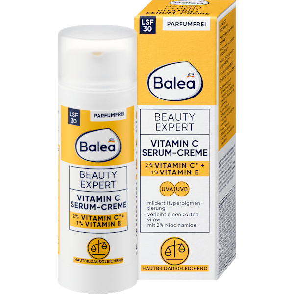 Serum Beauty Expert Vitamin C Serum-Creme LSF 30 Balea
