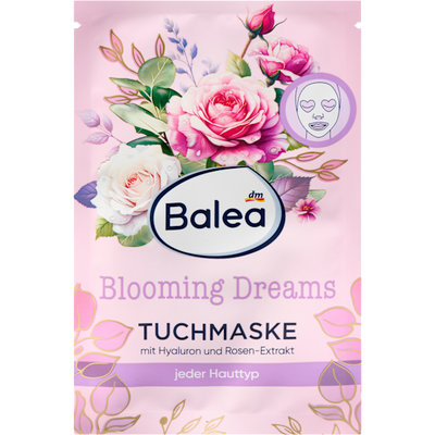 Balea Cloth mask Blooming Dreams, 1 pc
