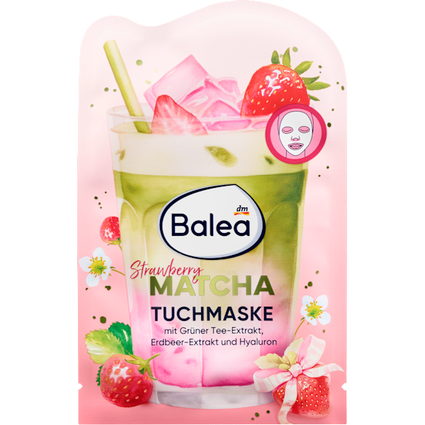 Tuchmaske Strawberry Matcha Balea